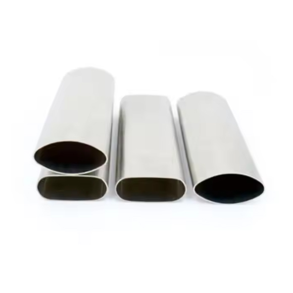 Decorative 201 304 316 410 Flat Side SS Tube Stainless Steel Oval Pipe